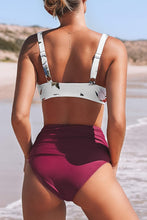 
                        
                          गैलरी व्यूवर में इमेज लोड करें, CUPSHE Women's High Waist Bikini Swimsuit Ruffle Floral Print Two Piece Bathing Suit
                        
                      