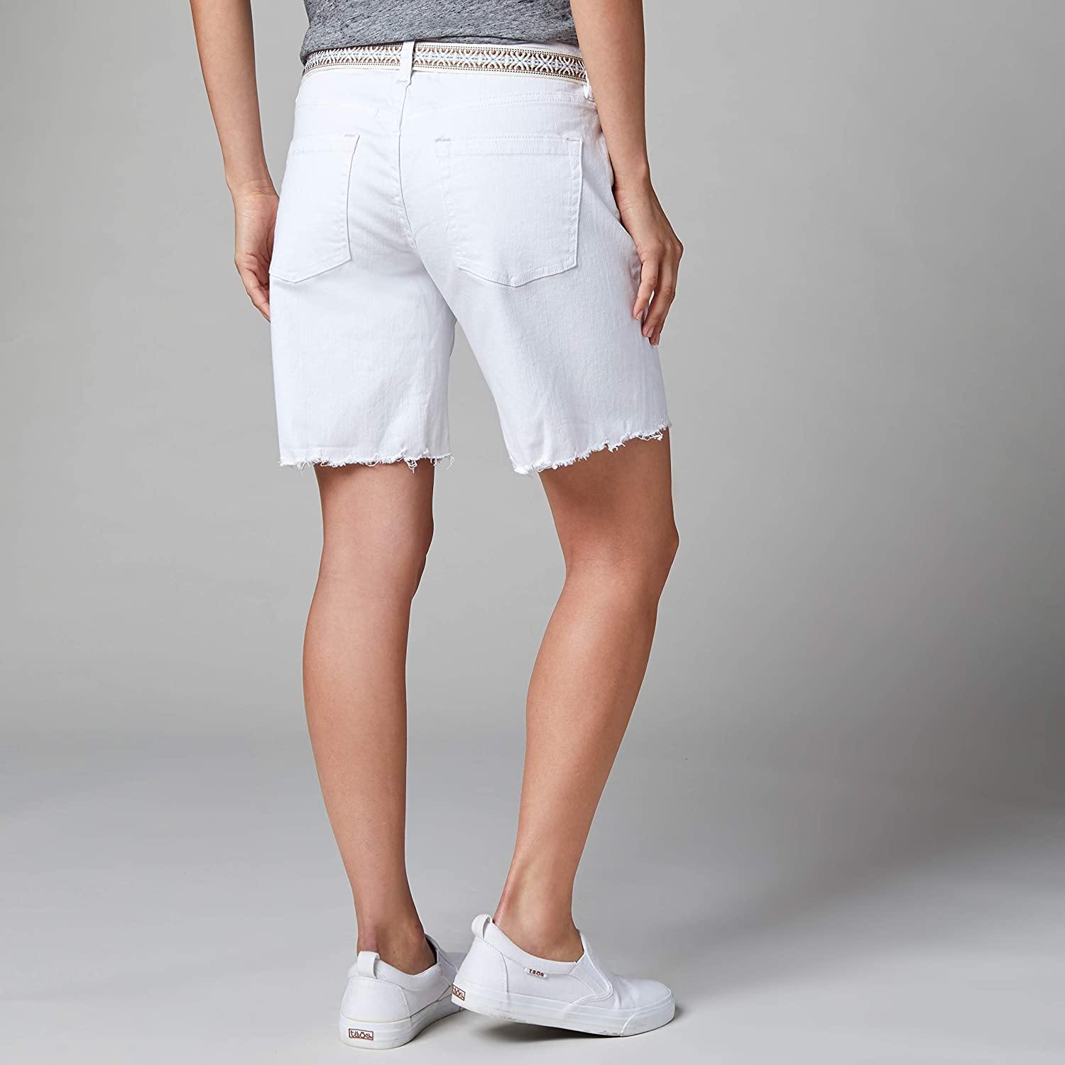 Jag Jeans Women's Demi 8" Belted Boyfriend Short