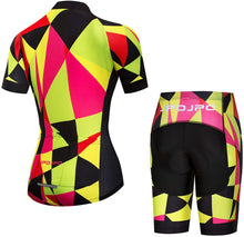 
                        
                          Muat gambar ke penampil Galeri, Women's Cycling Clothing Short Sleeve Bike Jersey Sets Bib Shorts Summer Cycling Sets Reflective
                        
                      