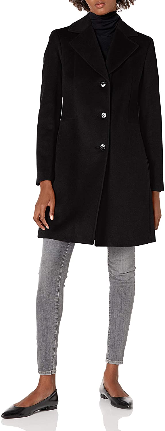 Calvin Klein womens Classic Cashmere Wool Blend Coat