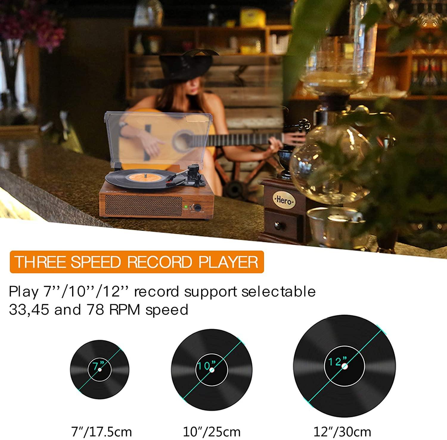 Record Player with Speakers Vinyl Record Player Wireless Turntables - JOY2ESpree