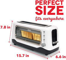 
                        
                          गैलरी व्यूवर में इमेज लोड करें, Dash Clear View Toaster: Extra Wide Slot Toaster with Stainless Steel Accents + See Through Window . - JOY2ESpree
                        
                      