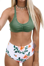 
                        
                          Muat gambar ke penampil Galeri, CUPSHE Women's High Waisted Bikini Floral Lace Up Two Piece Swimsuits
                        
                      