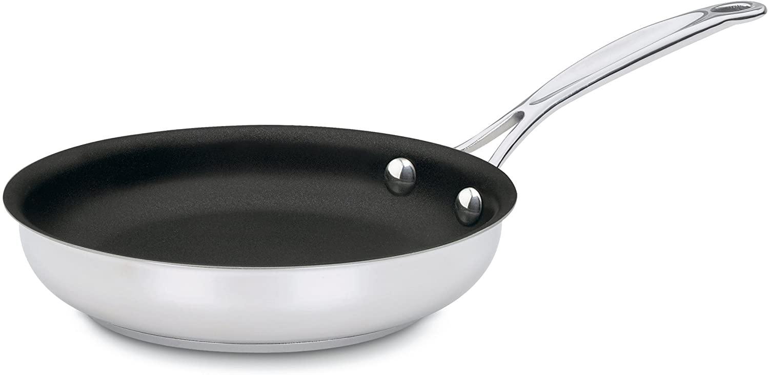Cuisinart 722-24NS Chef's Classic Nonstick Stainless 10-Inch Open Skillet - JOY2ESpree