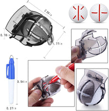 
                        
                          गैलरी व्यूवर में इमेज लोड करें, FINGER TEN Golf Ball Marker Line Drawing Tool 4 Color Value Pack Template Liner Stencil Putt Alignment - JOY2ESpree
                        
                      