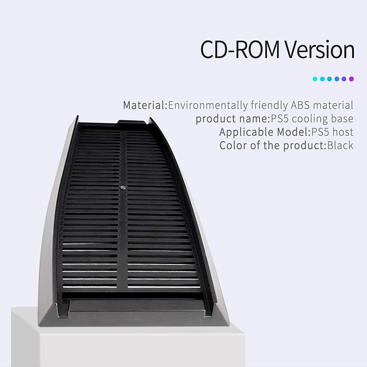 Vertical Stand Holder for PS5 Digital Edition, Stand Cooler for Sony Playstation 5 DE Console with Built-in Air Vents and Non-Slip Feet - JOY2ESpree