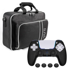
                        
                          Load image into Gallery viewer, PS5 Carrying Case with PS5 Controller Cover and 4 PCS Joystick Cap - JOY2ESpree
                        
                      