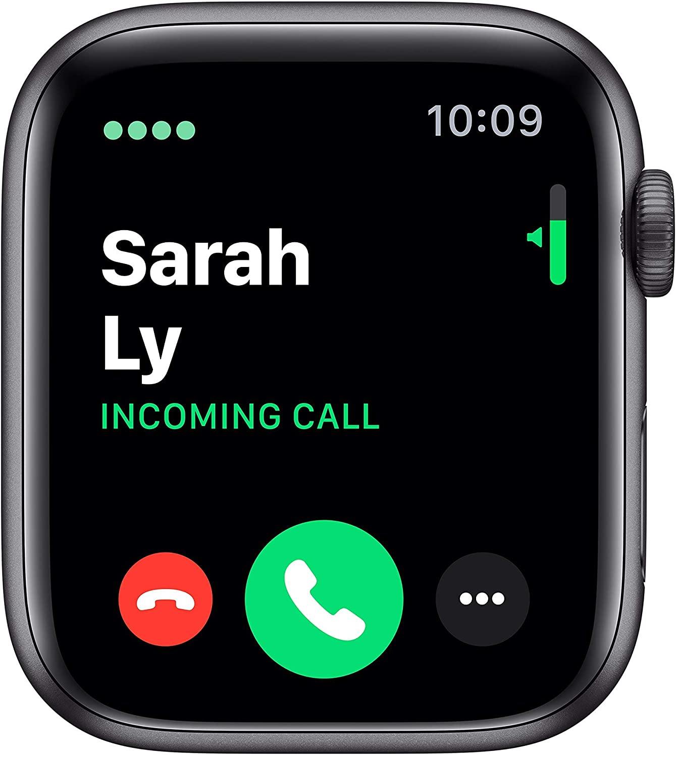 Apple Watch Series 5 (GPS + Cellular, 40MM) - Gold Aluminum Case with Pink Sand Sport Band (Renewed) - JOY2ESpree