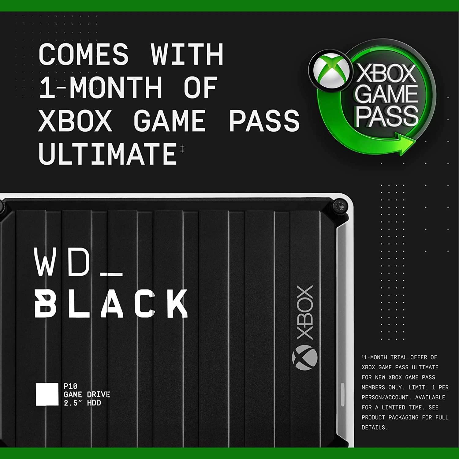 WD_Black 5TB P10 Game Drive, Portable External Hard Drive HDD, Compatible with Playstation, Xbox, PC, & Mac - WDBA3A0050BBK-WESN - JOY2ESpree