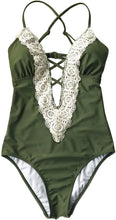 
                        
                          Muat gambar ke penampil Galeri, CUPSHE Fashion Women's Ladies Vintage Lace Bikini Sets Beach Swimwear Bathing Suit
                        
                      