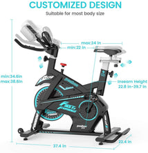 
                        
                          Cargar imagen en el visor de la galería, Afully Indoor Cycling Bike, Exercise Bikes Magnetic Resistance Stationary Bike - JOY2ESpree
                        
                      