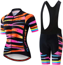 
                        
                          Muat gambar ke penampil Galeri, Women's Cycling Clothing Short Sleeve Bike Jersey Sets Bib Shorts Summer Cycling Sets Reflective
                        
                      