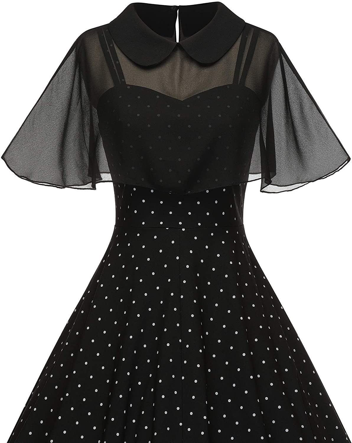 GownTown Women's 1950s Cloak Two-Piece Cocktail Dress
