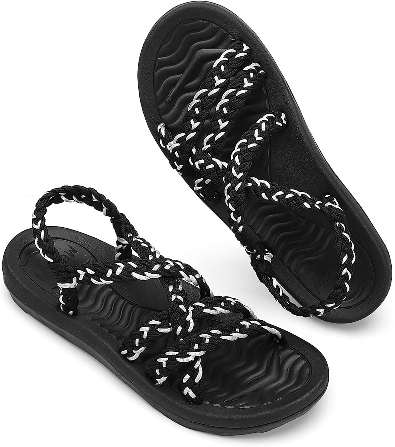 MEGNYA Women's Comfortable Walking Sandals with Arch Support Waterproof for Walking/Hiking/Travel/Wedding/Water Spot/Beach