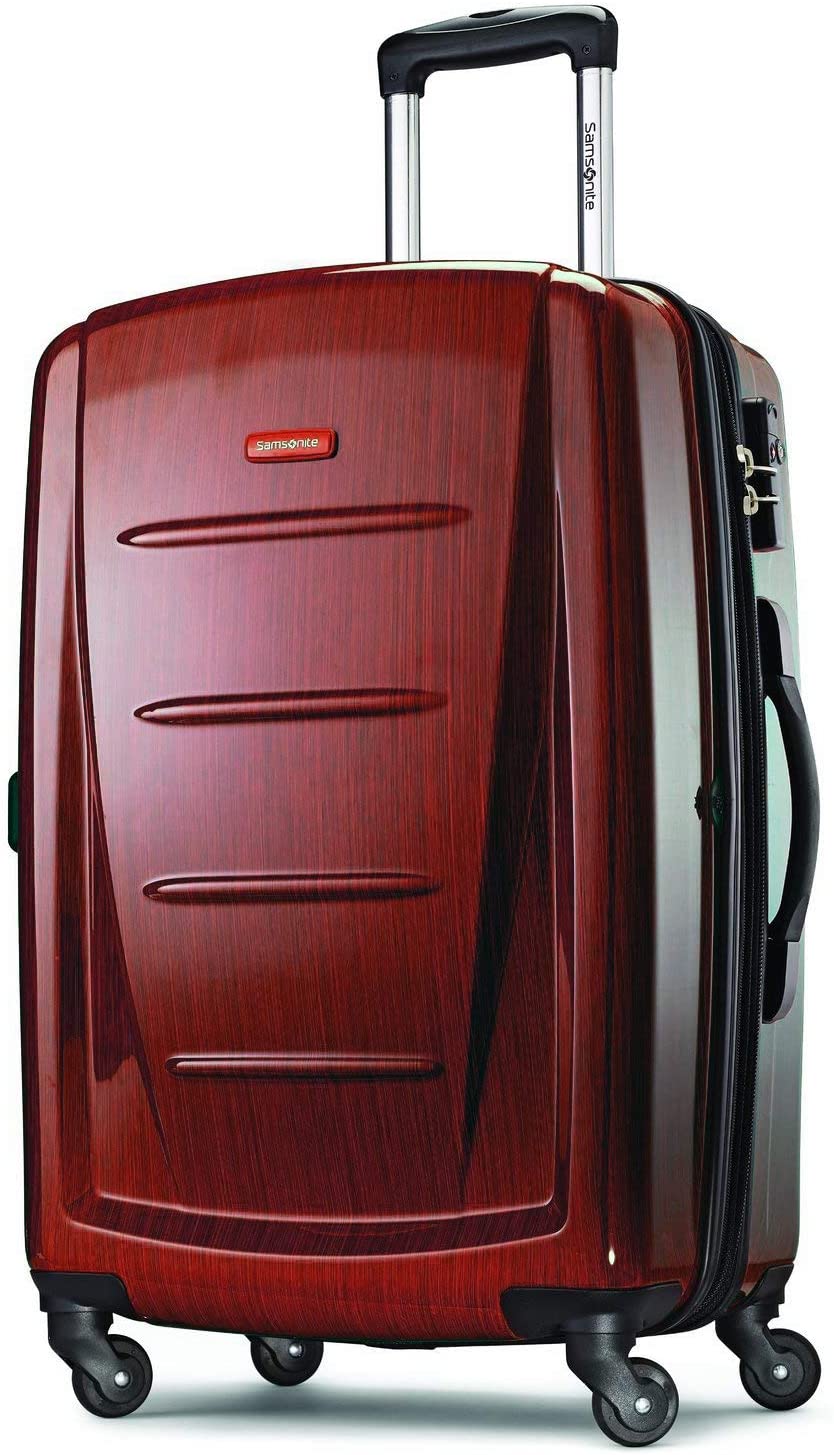 Samsonite Winfield 2 Hardside Expandable Luggage with Spinner Wheels, Charcoal, Checked-Large 28-Inch