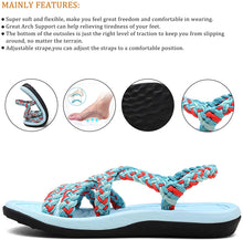 
                        
                          Muat gambar ke penampil Galeri, MEGNYA Women's Comfortable Walking Sandals with Arch Support Waterproof for Walking/Hiking/Travel/Wedding/Water Spot/Beach
                        
                      
