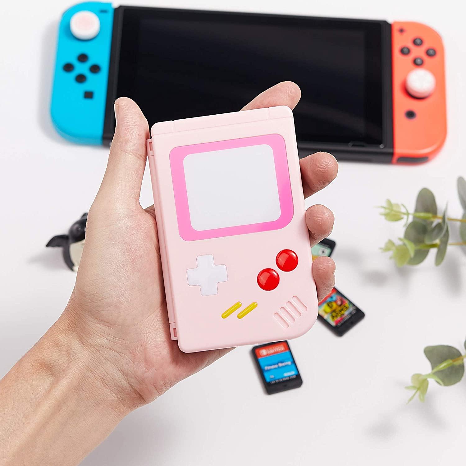 LeyuSmart Game Card Case for Nintendo Switch Games,10 Slot Card & MircoSD Card Storage Holder, Small Size Slim and Portable (White) - JOY2ESpree