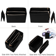 
                        
                          Load image into Gallery viewer, Purse Organizer, Purse Organizer Insert With 2 Metal Zipper, Bag Organizer With RFID Blocking Pocket Purse Organizer insert
                        
                      