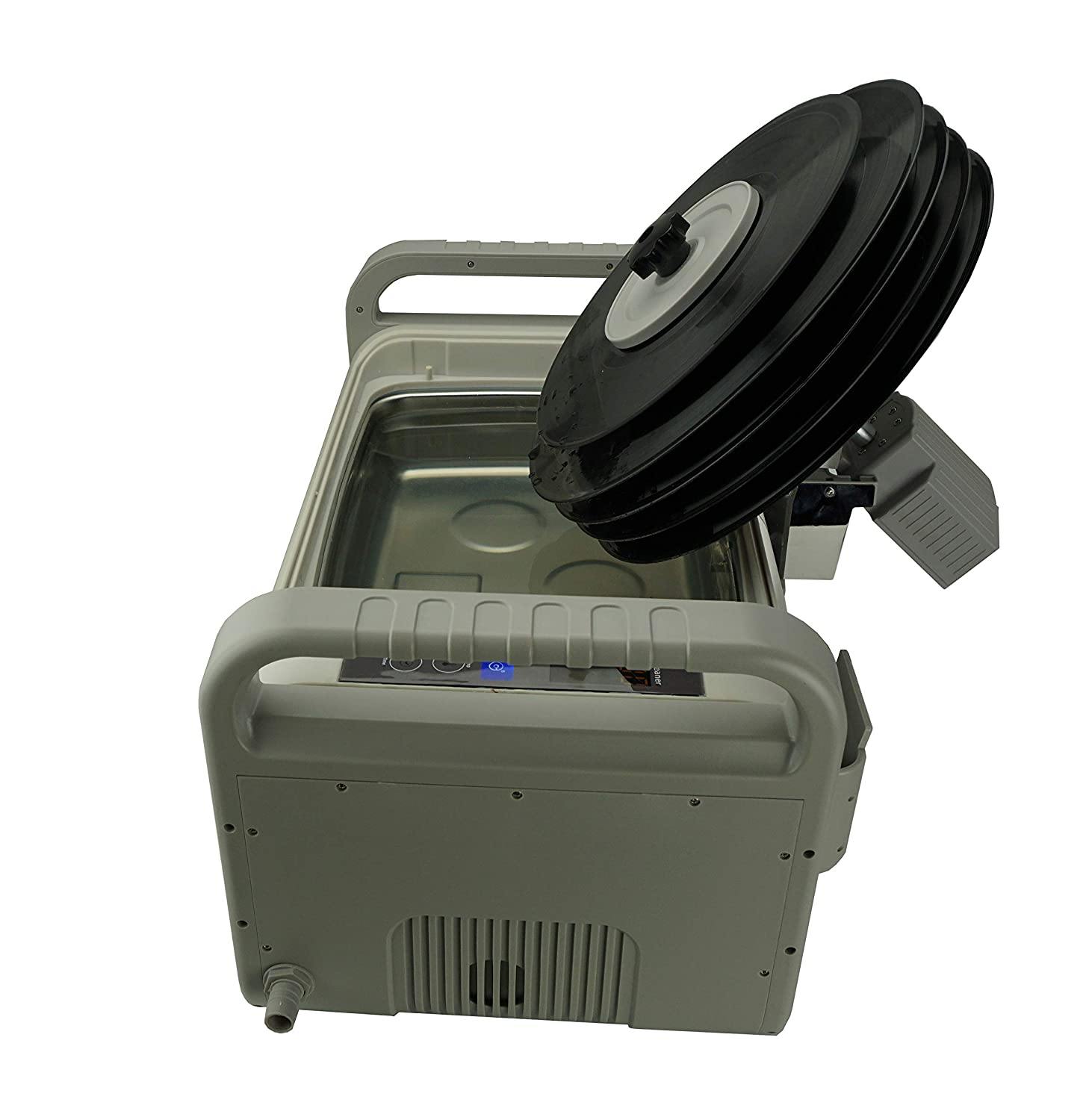 iSonic P4875II+MVR10 Motorized Ultrasonic Vinyl Record Cleaner, 110V (10-Records) - JOY2ESpree