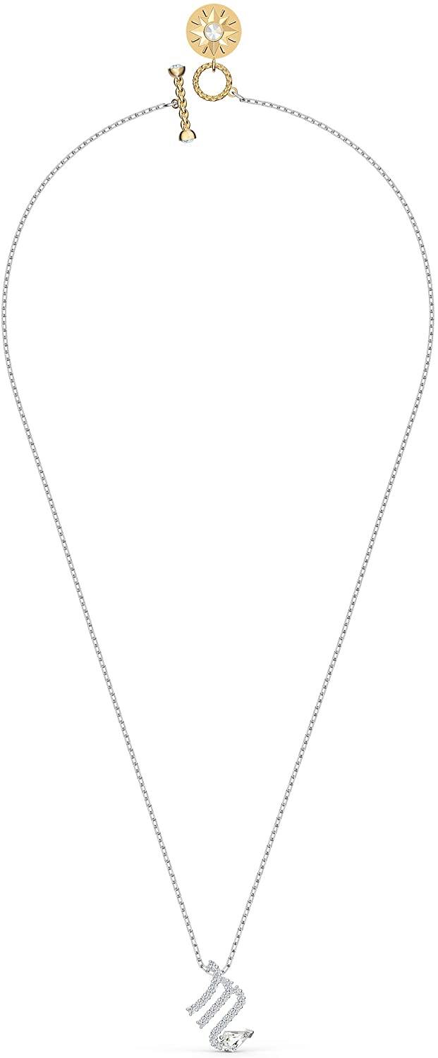 SWAROVSKI Women's All Zodiac Symbols Crystal Pendant, Mixed Metal Finish, Clear White Crystal Necklace Jewelry Collection - JOY2ESpree