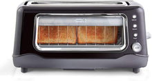 
                        
                          गैलरी व्यूवर में इमेज लोड करें, Dash Clear View Toaster: Extra Wide Slot Toaster with Stainless Steel Accents + See Through Window . - JOY2ESpree
                        
                      