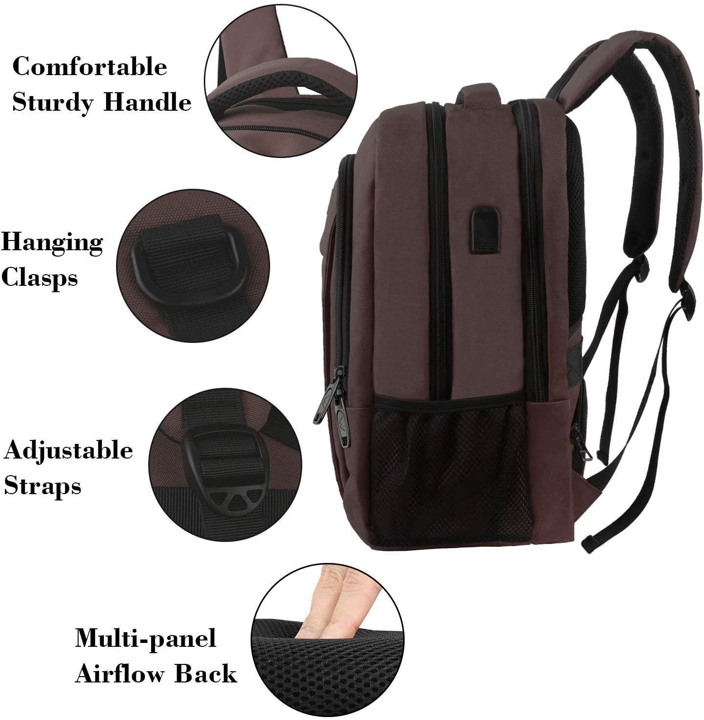 Matein Travel Laptop Backpack, Business Anti Theft Slim Durable Laptops Backpack - JOY2ESpree