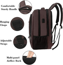 
                        
                          Load image into Gallery viewer, Matein Travel Laptop Backpack, Business Anti Theft Slim Durable Laptops Backpack - JOY2ESpree
                        
                      