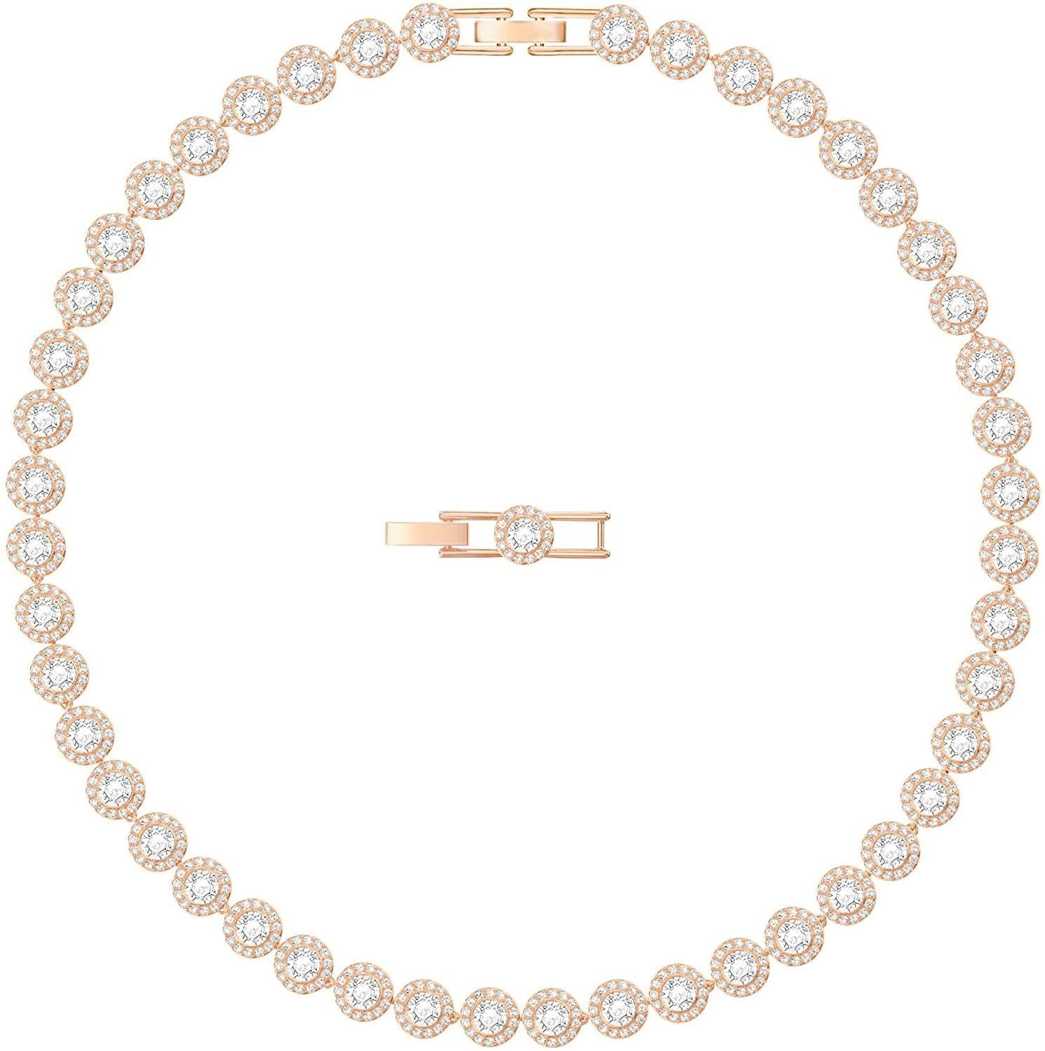 SWAROVSKI Women's Angelic Jewelry Collection, Rose Gold Tone Finish, Clear Crystals - JOY2ESpree