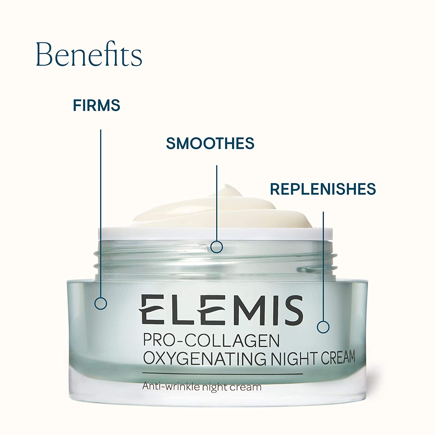 ELEMIS Pro-Collagen Oxygenating Night Cream; Anti-wrinkle Night Cream