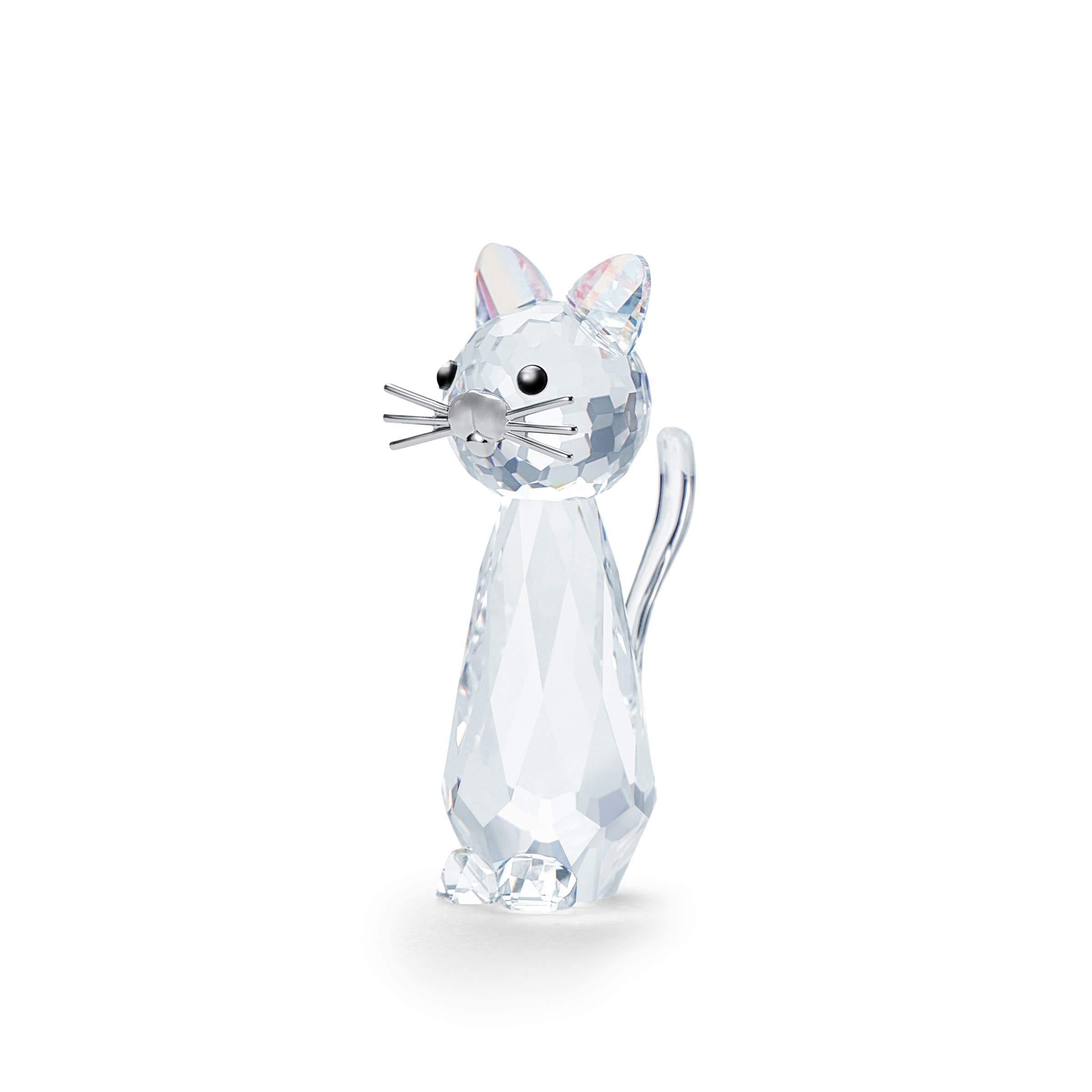 Swarovski 125th Anniversary Replica Cat, Collectable Figurine in Shimmering White Crystal for Cat and Pet lovers - JOY2ESpree