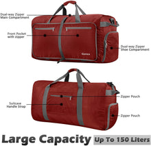 
                        
                          画像をギャラリービューアに読み込む, Gonex 150L Travel Duffel Bag Foldable Extra Large Duffle Bag XL Heavy Duty for Men Women for Luggage Shopping Gray
                        
                      