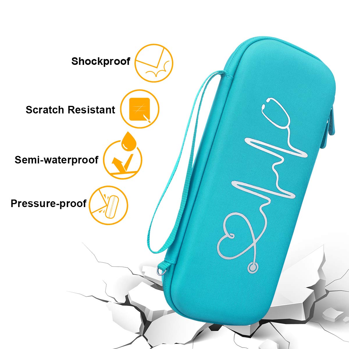 BOVKE Travel Case for 3M Littmann Classic III, Lightweight II S.E, Cardiology IV Diagnostic