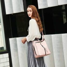 
                        
                          Load image into Gallery viewer, Women Fashion Handbags Wallet Tote Bag Shoulder Bag Top Handle Satchel Purse Set 4pcs
                        
                      