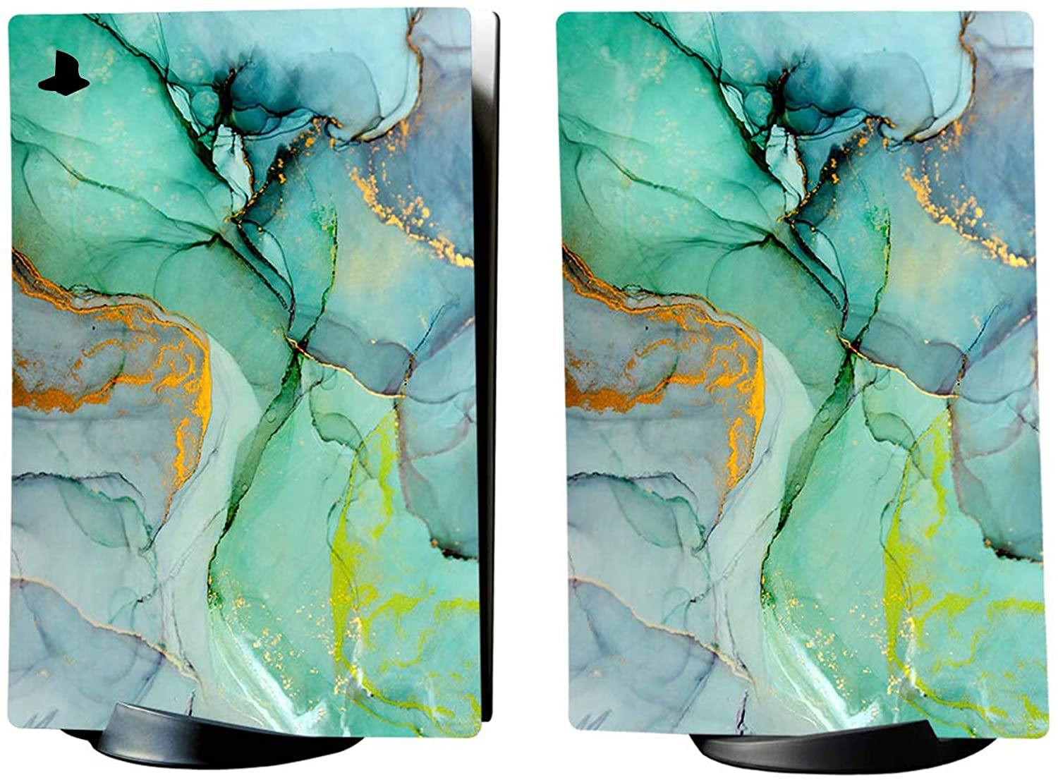 PlayVital Blue Nebula Full Set Skin Decal for PS5 Console Digital Edition - JOY2ESpree