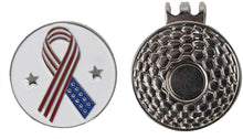 
                        
                          Cargar imagen en el visor de la galería, DA VINCI Magnetic Golf Hat Clip with 1 Inch Embossed Patriotic Metal Golf Ball Marker - JOY2ESpree
                        
                      