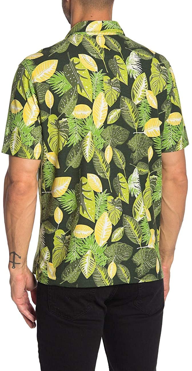 Tommy Bahama Island Zone Palapa Leaves Golf Polo Shirt