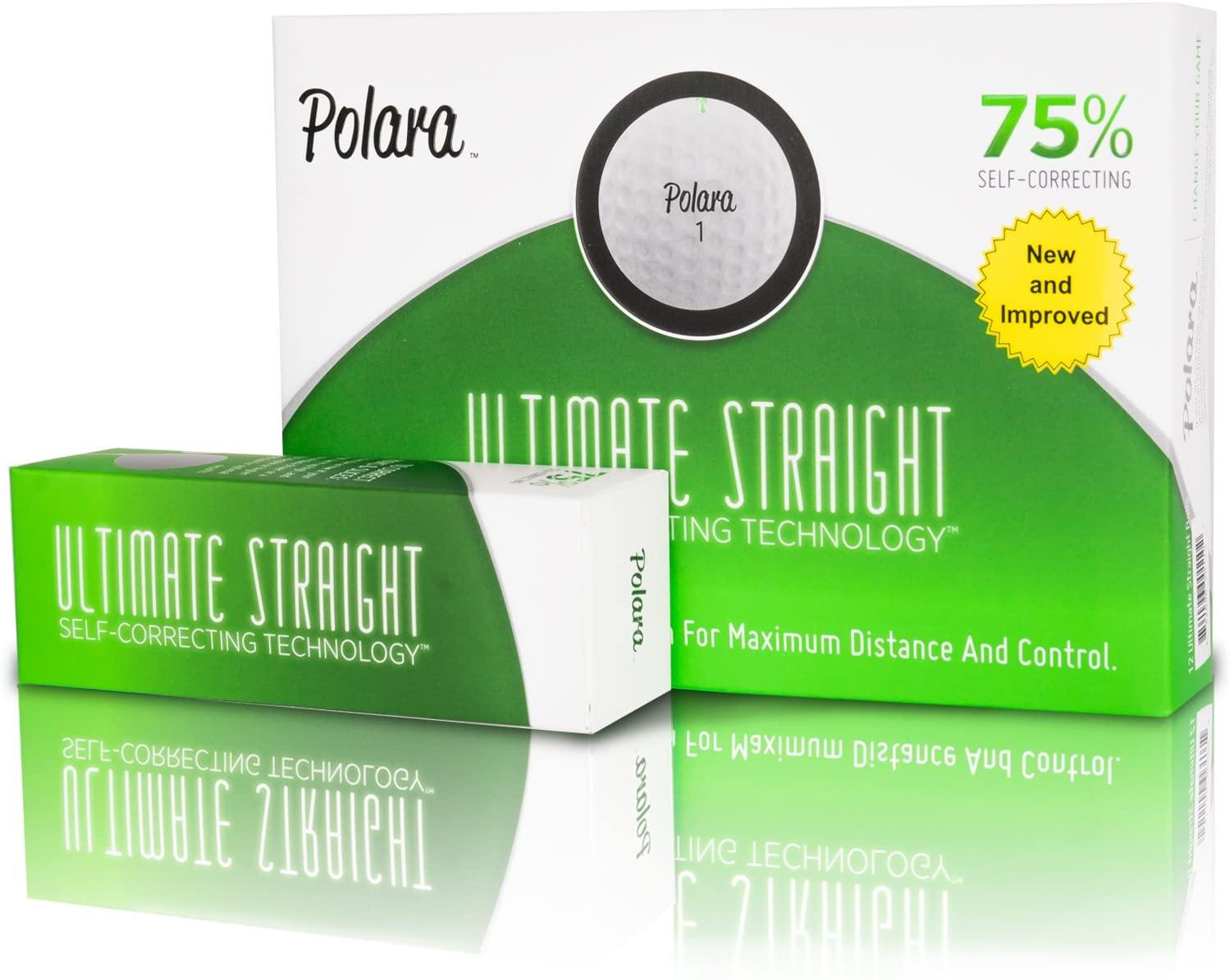 Polara Self Correcting Golf Balls, Designed to Correct Hooks and Slices, Perfect for Recreational Golfer, Pack of 12 - JOY2ESpree