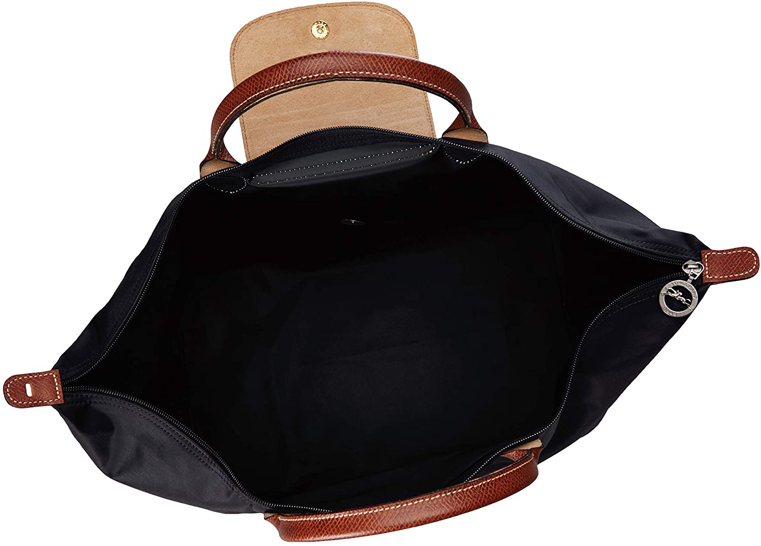 Longchamp Le Pliage Large Travel Bag, Red Garance, 17.75" x 13.75" x 9"