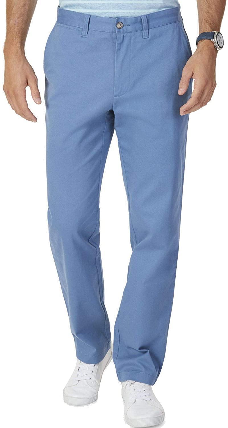 Nautica Men's Classic Fit Flat Front Stretch Solid Chino Deck Pant - JOY2ESpree