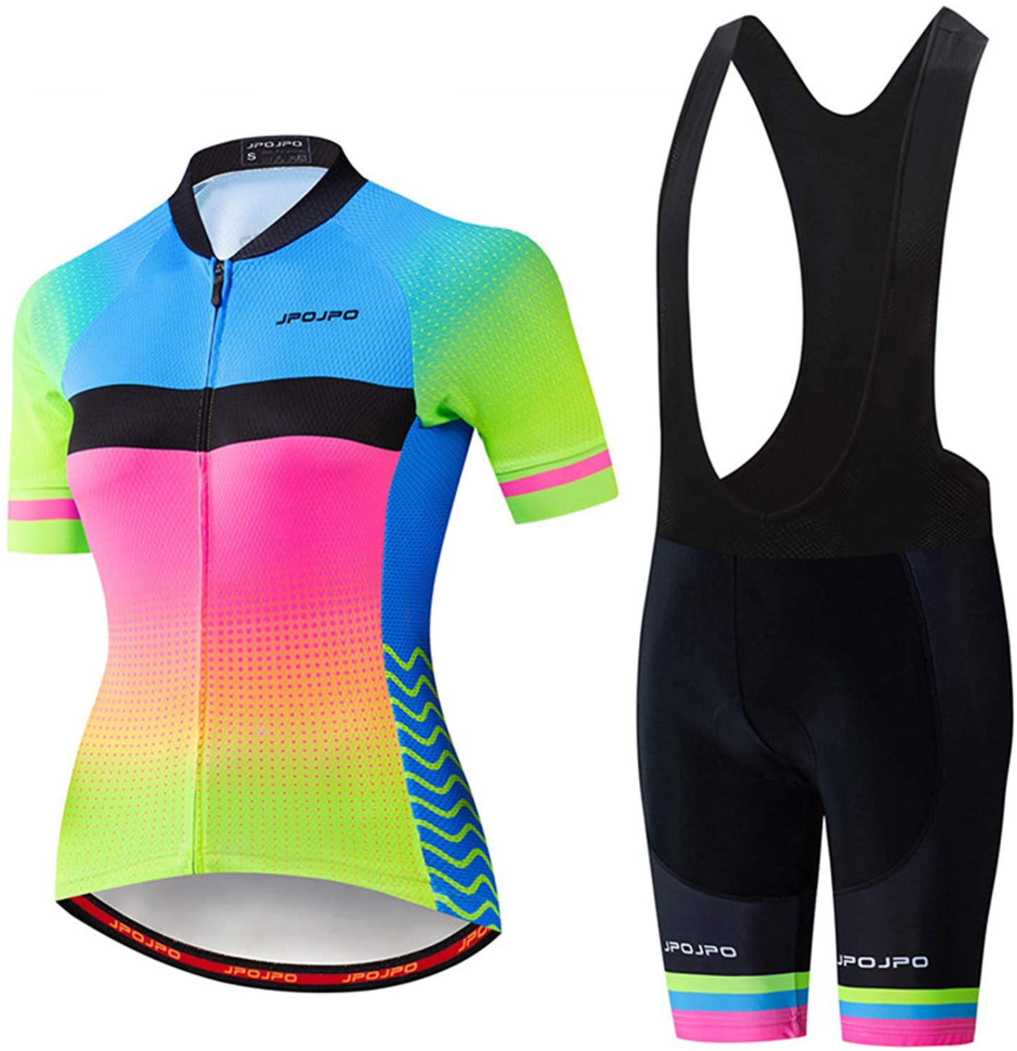 Women's Cycling Clothing Short Sleeve Bike Jersey Sets Bib Shorts Summer Cycling Sets Reflective