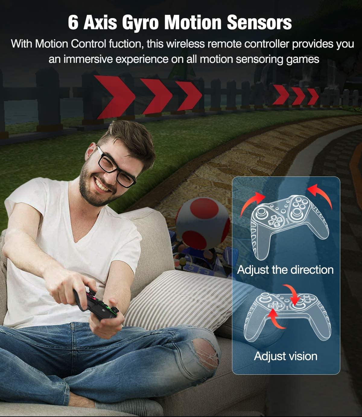 Wireless Controller for Switch/Switch Lite, Extra Controller for Pro Controller - JOY2ESpree