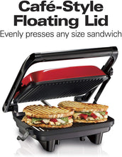 
                        
                          गैलरी व्यूवर में इमेज लोड करें, Hamilton Beach Panini Press, Sandwich Maker &amp; Electric Indoor Grill, Upright Storage, Nonstick Easy Clean Grids, Stainless Steel (25410) - JOY2ESpree
                        
                      