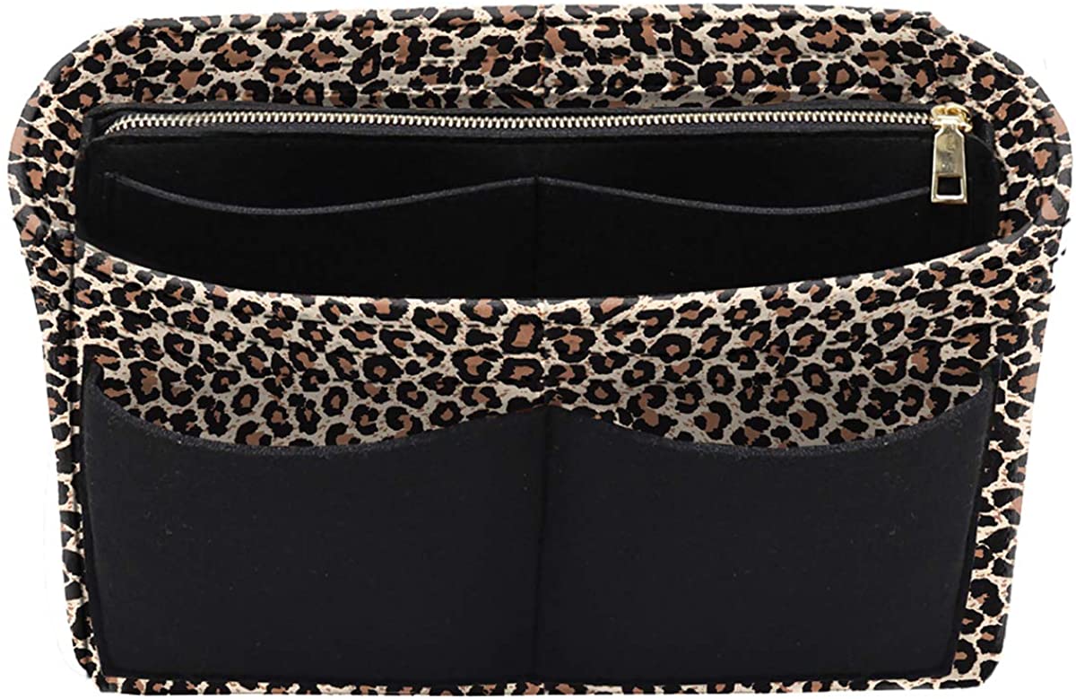 Felt Purse Bag Organizer Insert with zipper Bag Tote Shaper Fit Speedy Neverfull MM GM