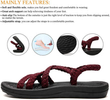 
                        
                          Muat gambar ke penampil Galeri, MEGNYA Women's Comfortable Walking Sandals with Arch Support Waterproof for Walking/Hiking/Travel/Wedding/Water Spot/Beach
                        
                      