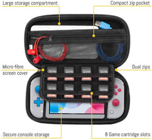 
                        
                          Cargar imagen en el visor de la galería, Orzly Case for Nintendo Switch Lite - Portable Travel Carry Case with Storage for Switch Lite Games &amp; Accessories [Turquoise Blue Edition] - JOY2ESpree
                        
                      