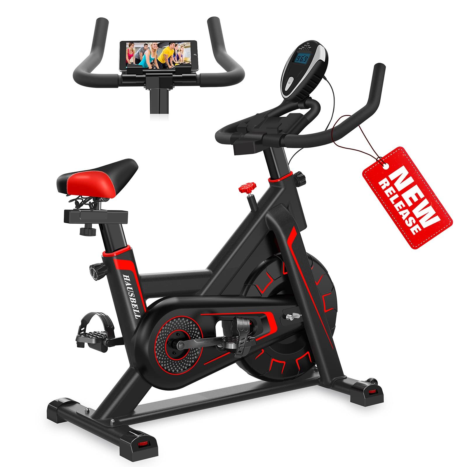 Exercise Bike Stationary Indoor Cycling Bike-HAUSBELL Sturdy Super Quiet Spin Bike . - JOY2ESpree
