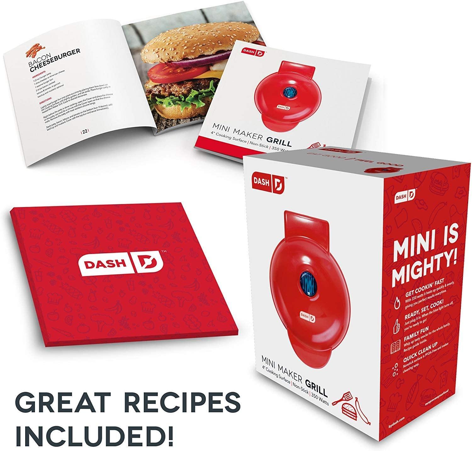 Dash Mini Maker Portable Grill Machine + Panini Press for Gourmet Burgers - JOY2ESpree