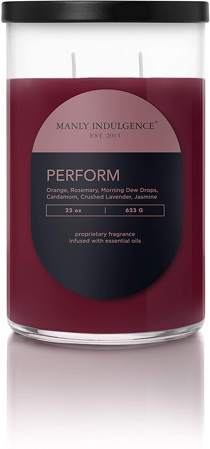 Manly Indulgence Sea Salt & Ginger Scented Jar Candle, 15 Oz, White