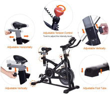 
                        
                          Load image into Gallery viewer, IDEER LIFE Indoor Cycling Bike Stationary Exercise Bike for Home Cardio Workout Smooth Drive - JOY2ESpree
                        
                      