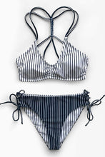 
                        
                          Load image into Gallery viewer, CUPSHE Women's Back Braided Straps Reversible Bottom Strappy Lace Up Bikini Sets
                        
                      